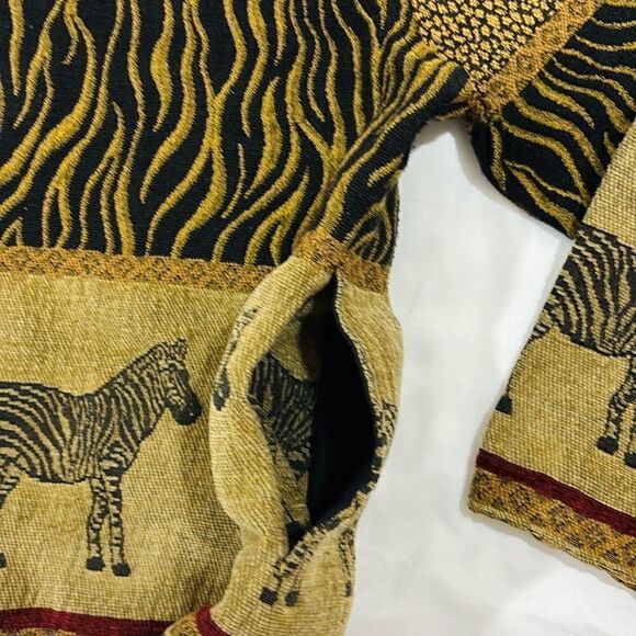 Vintage Zebra Button Down Collared Jacket - Picture 6 of 8